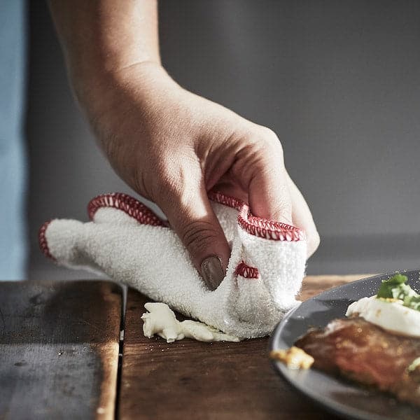 Ikea HILDEGUN - Dish-cloth, red, 25x25 cm