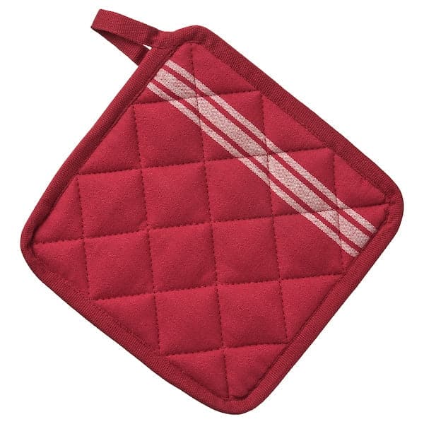 HILDEGUN - Pot holder, red, 19x19 cm