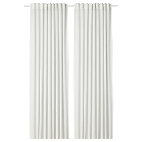 HILJA Curtains, 1 pair - white 145x300 cm , 145x300 cm - best price from Maltashopper.com 40430814