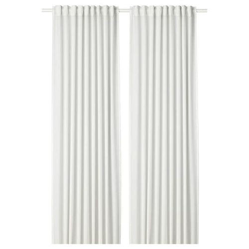 HILJA Curtains, 1 pair - white 145x300 cm , 145x300 cm