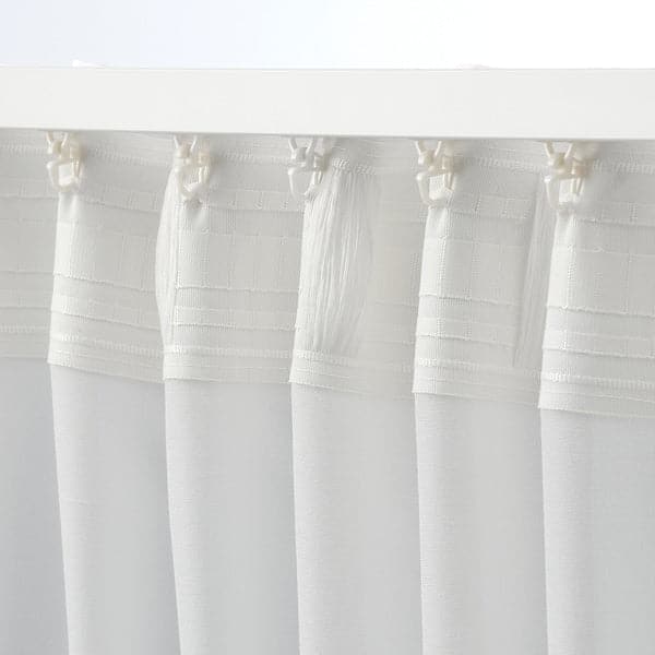 Ikea HILJA Curtains, 1 pair - white 145x300 cm , 145x300 cm
