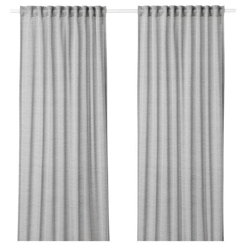 HILJA Curtains, 1 pair - gray 145x300 cm , 145x300 cm