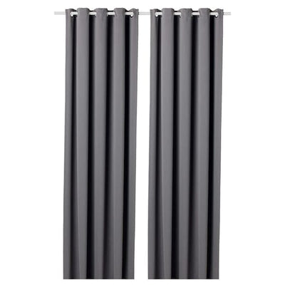 HILLEBORG Blackout curtains, 1 pair - gray 145x300 cm , 145x300 cm - best price from Maltashopper.com 30425035