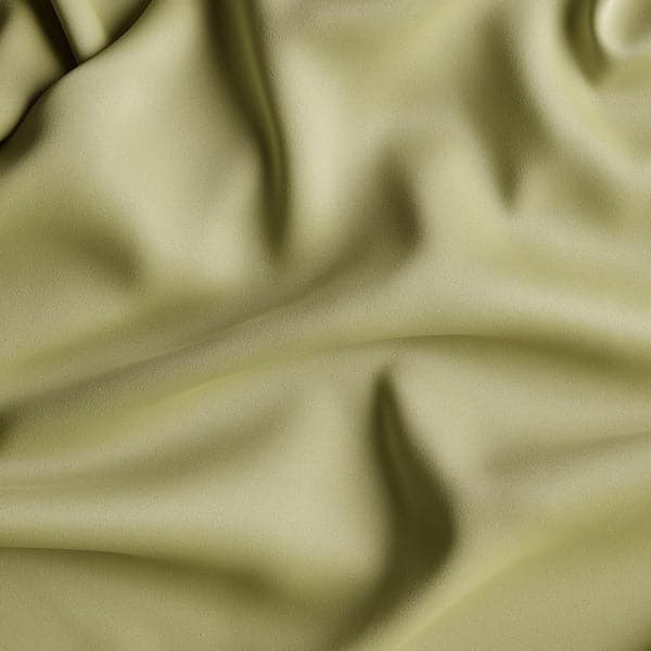 HILLEBORG Semi-dark curtains, 1 pair - light olive green 145x300 cm - best price from Maltashopper.com 50463644
