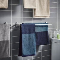HIMLEÅN - Bath towel, dark blue/mélange, 70x140 cm - best price from Maltashopper.com 10442903