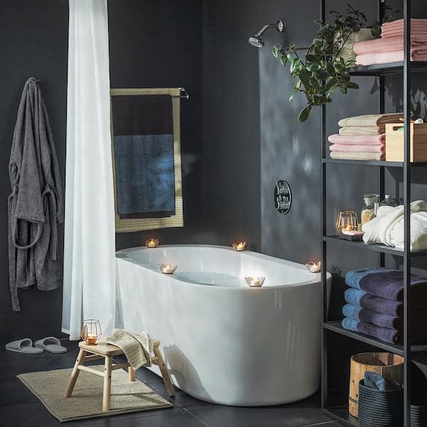 FREDRIKSJÖN telo bagno, grigio scuro, 100x150 cm - IKEA Italia