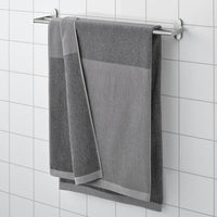 HIMLEÅN - Bath sheet, dark grey/mélange, 100x150 cm - best price from Maltashopper.com 90442937