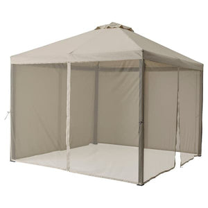 Ikea HIMMELSÖ Gazebo with mesh - dark grey/gray-beige