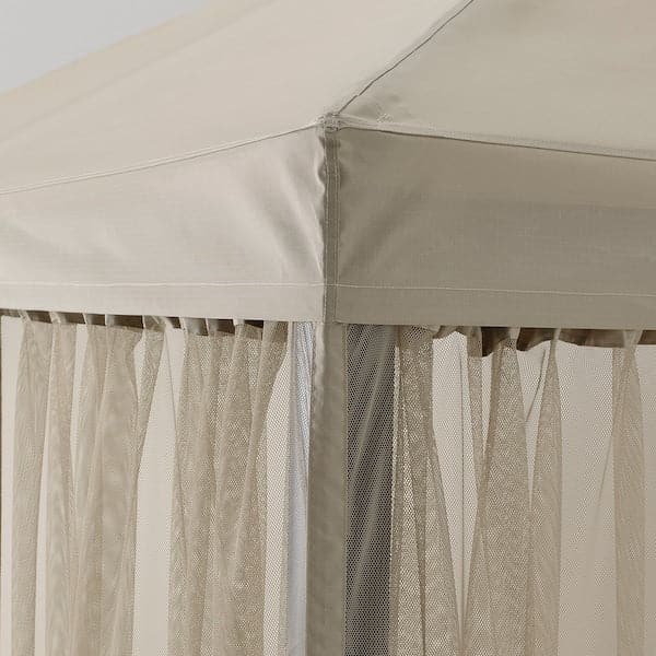 Ikea HIMMELSÖ Gazebo with mesh - dark grey/gray-beige