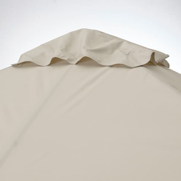HIMMELSÖ - Gazebo, dark grey/grey-beige, 300x300 cm - best price from Maltashopper.com 50468854
