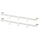 HJÄLPA 2 susp rails+6 hooks+2 pck fittings, white, 55 cm