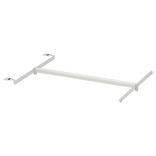 HJÄLPA - Clth rail+2 susp rail+1pck fitting, adjustable/white, 60-100x55 cm - best price from Maltashopper.com 89428819