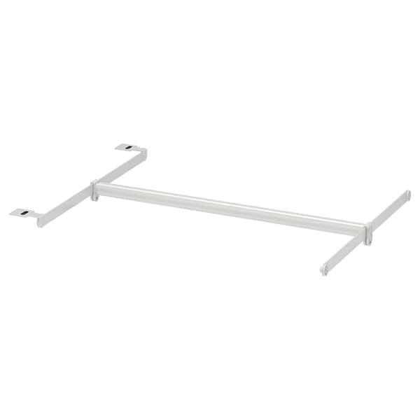 HJÄLPA - Clth rail+2 susp rail+1pck fitting, adjustable/white, 60-100x55 cm