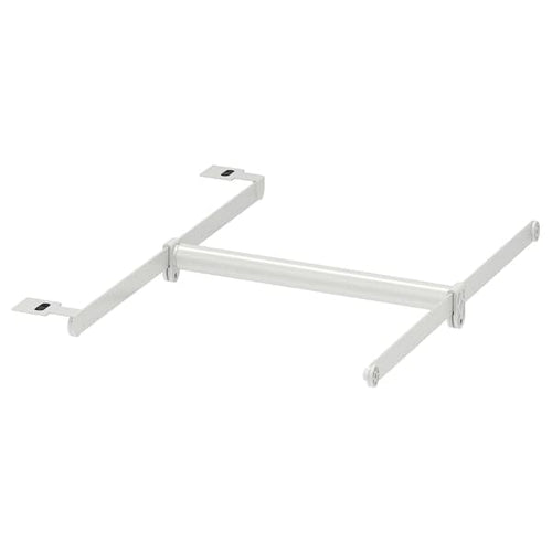 HJÄLPA - Clth rail+2 susp rail+1pck fitting, adjustable/white, 30-47x55 cm