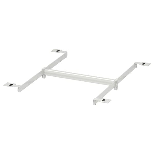 HJÄLPA - Clth rail+2 susp rail+2 pck fitting, adjustable/white, 30-47x55 cm