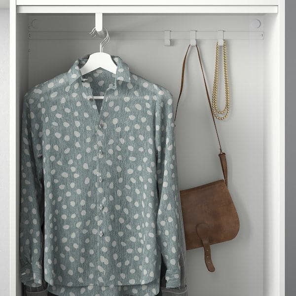 HJÄLPA - Clothes rail, white, 80x40 cm - best price from Maltashopper.com 20450214