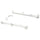 HJÄLPA - HJÄLPA Pull-out rail for baskets, white, 40 cm