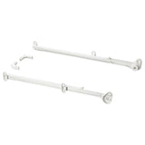 HJÄLPA pull-out rail for baskets, white, 55 cm, 2 pack