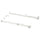 HJÄLPA - HJÄLPA Pull-out rail for baskets, white, 55 cm