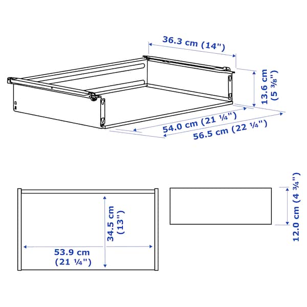 HJÄLPA - Drawer without front, white, 60x40 cm - best price from Maltashopper.com 60330984