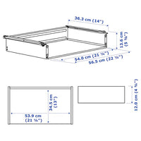 HJÄLPA - Drawer without front, white, 60x40 cm - best price from Maltashopper.com 60330984