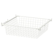 Ikea HJÄLPA - Wire basket with pull-out rail, white, 60x55 cm