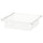 HJÄLPA - HJÄLPA Wire basket with pull-out rail, white, 60x55 cm