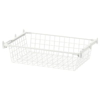 HJÄLPA - Wire basket with pull-out rail, white, 60x40 cm - best price from Maltashopper.com 59213467