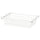 HJÄLPA - HJÄLPA Wire basket with pull-out rail, white, 60x40 cm