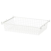 HJÄLPA - Wire basket with pull-out rail, white, 80x55 cm - best price from Maltashopper.com 79213466