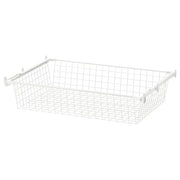 HJÄLPA - Wire basket with pull-out rail, white, 80x55 cm - best price from Maltashopper.com 79213466