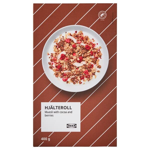 HJÄLTEROLL - Muesli, with cocoa and dried berries/Rainforest Alliance Certified, 400 g - best price from Maltashopper.com 30524200