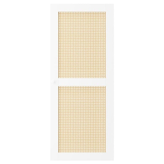 Ikea HÖGADAL - Door, white/woven bamboo, 40x97 cm