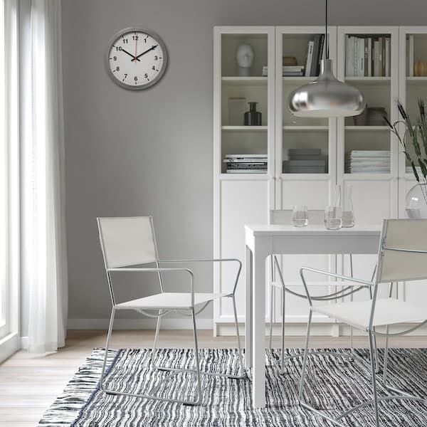 HÖGALT - Chair, silver-colour/Älvsborg beige - best price from Maltashopper.com 50551424