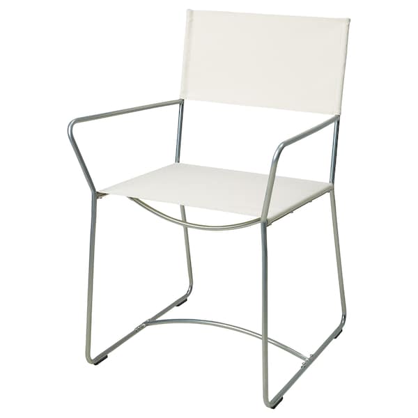 HÖGALT - Chair, silver-colour/Älvsborg beige - best price from Maltashopper.com 50551424