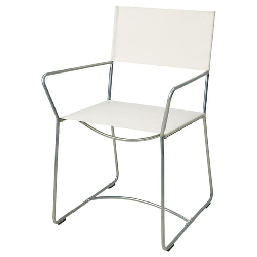 HÖGALT - Chair, silver-colour/Älvsborg beige