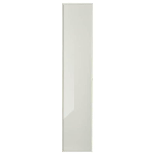 HÖGBO - Glass door, white, 40x192 cm