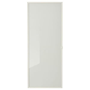 HÖGBO - Glass door, white, 40x97 cm - best price from Maltashopper.com 60530252
