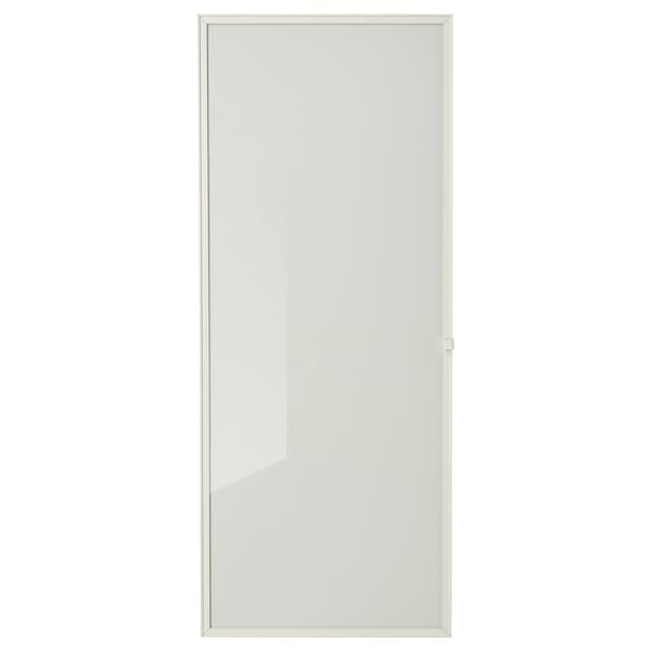 HÖGBO - Glass door, white, 40x97 cm - best price from Maltashopper.com 60530252