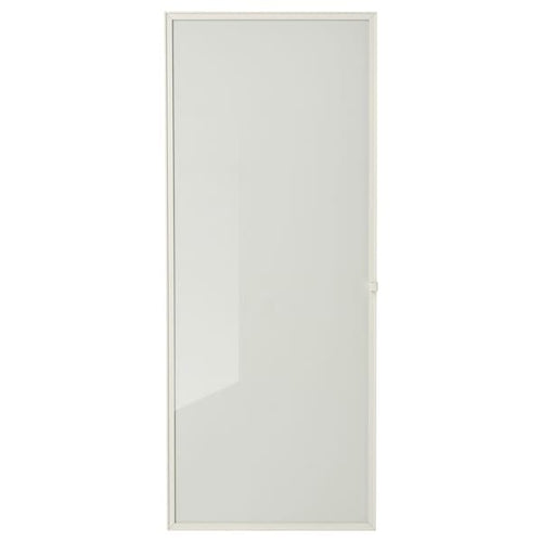 HÖGBO - Glass door, white, 40x97 cm