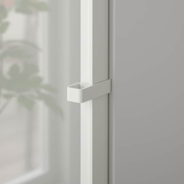 HÖGBO - Glass door, white, 40x97 cm - best price from Maltashopper.com 60530252