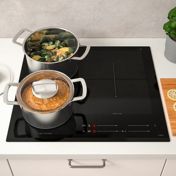 HÖGKLASSIG - Induction hob, IKEA 700 black, 59 cm - best price from Maltashopper.com 40467826