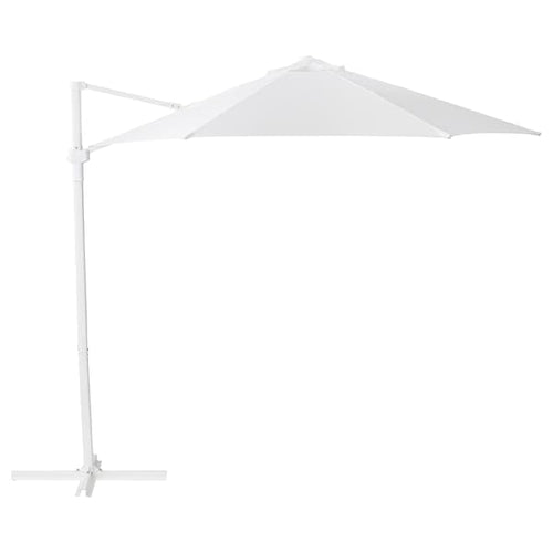 HÖGÖN - Parasol, hanging, white, 270 cm