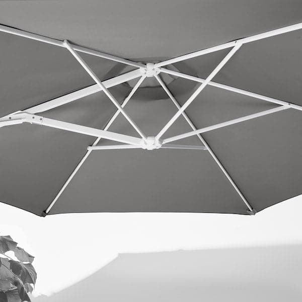 Ikea HÖGÖN - Parasol, hanging, grey, 270 cm