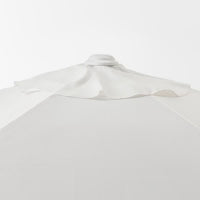 HÖGÖN - Parasol with base, white/Grytö dark grey, 270 cm - best price from Maltashopper.com 39285813