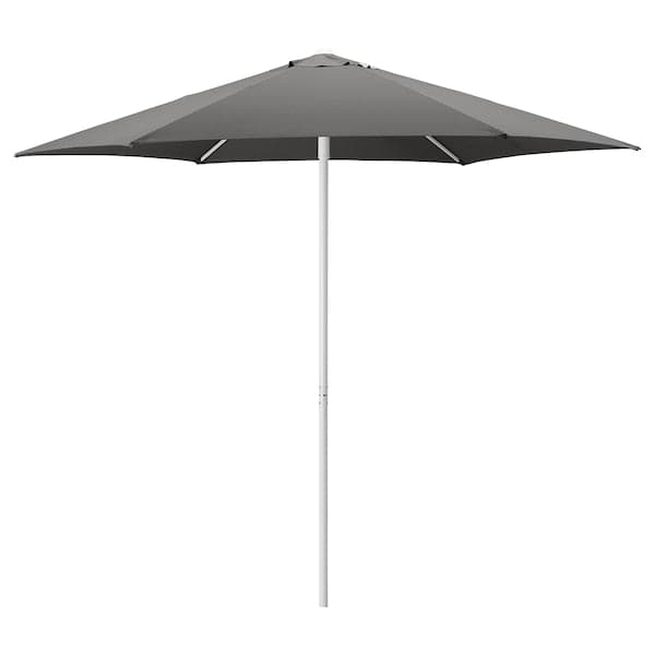 HÖGÖN - Parasol, grey, 270 cm