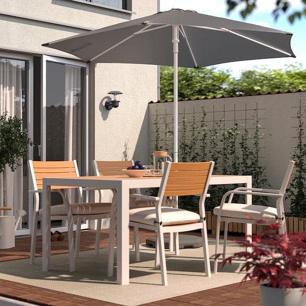 HÖGÖN - Parasol, grey, 270 cm - best price from Maltashopper.com 60515751