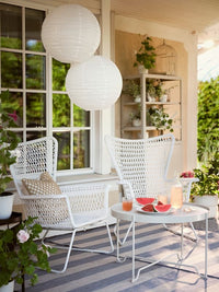 HÖGSTEN - Garden armchair, white , - best price from Maltashopper.com 50209865