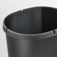 HÖLASS - Bin with lid, black, 8 l - best price from Maltashopper.com 00520500