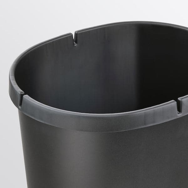 Ikea HÖLASS - Bin with lid, black, 8 l
